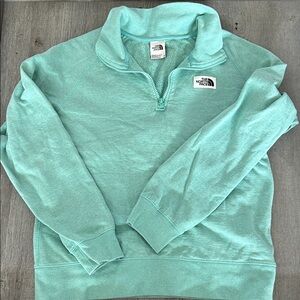 The North Face Light Green Quarter-Zip Pullover